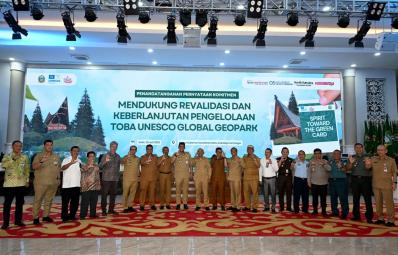 Gubernur Sumut dan 7 Kepala Daerah Siapkan Laporan Revalidasi Toba Caldera UNESCO Global Geopark